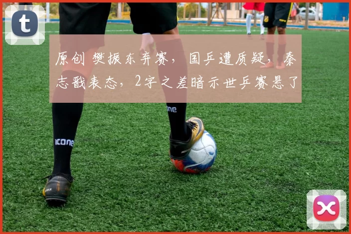 原创 樊振东弃赛，国乒遭质疑，秦志戬表态，2字之差暗示世乒赛悬了